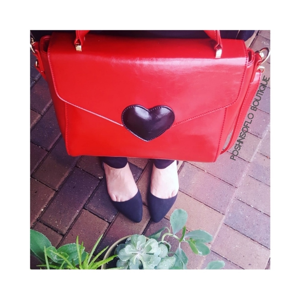 Host Pick! Rebecca Heart Satchel Red